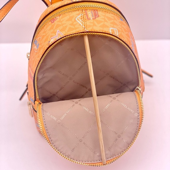 Michael Kors Vibrant Orange Mini Convertible Backpack Crossbody main image 10